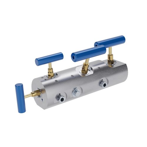 4-Wege-Nadelventil mit doppelter Absperrung und Entlüftung Instrumentenblock für Wasserstoff